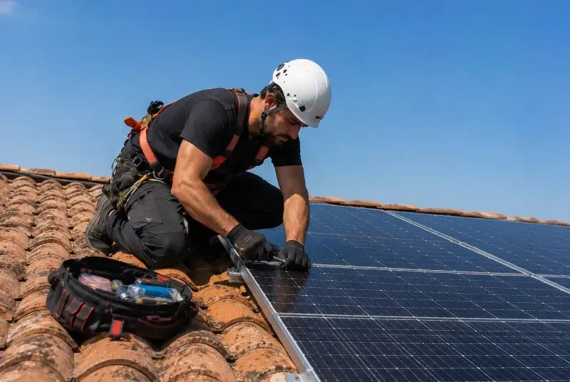 Maintenance et monitoring de panneaux solaires à Laroque-de-Fa